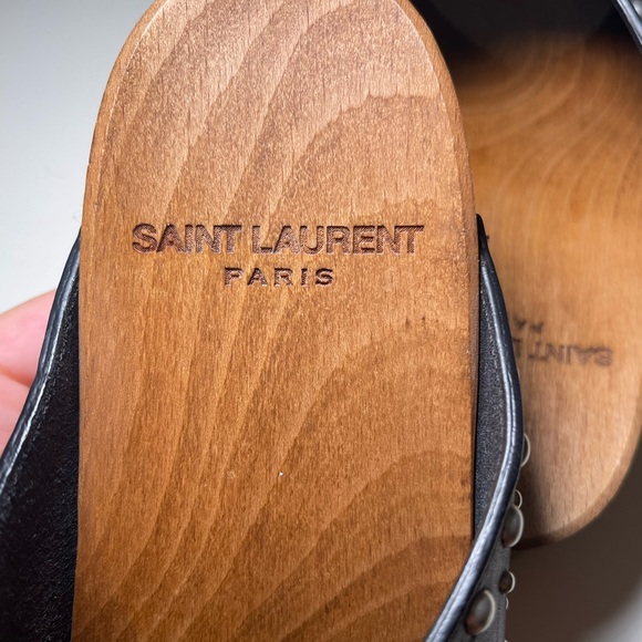 SAINT LAURENT GLOG SLIDES/ SANDALS - AUTHENTIC - Picture 5 of 7